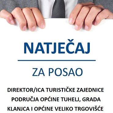 NATJEČAJ ZA RADNO MJESTO